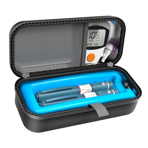 SHBC Insulin Pen Carrying Case Portable Medical Cooler Bag for Diabetes with Protective Ice Brick - Convenient to Changing Needl