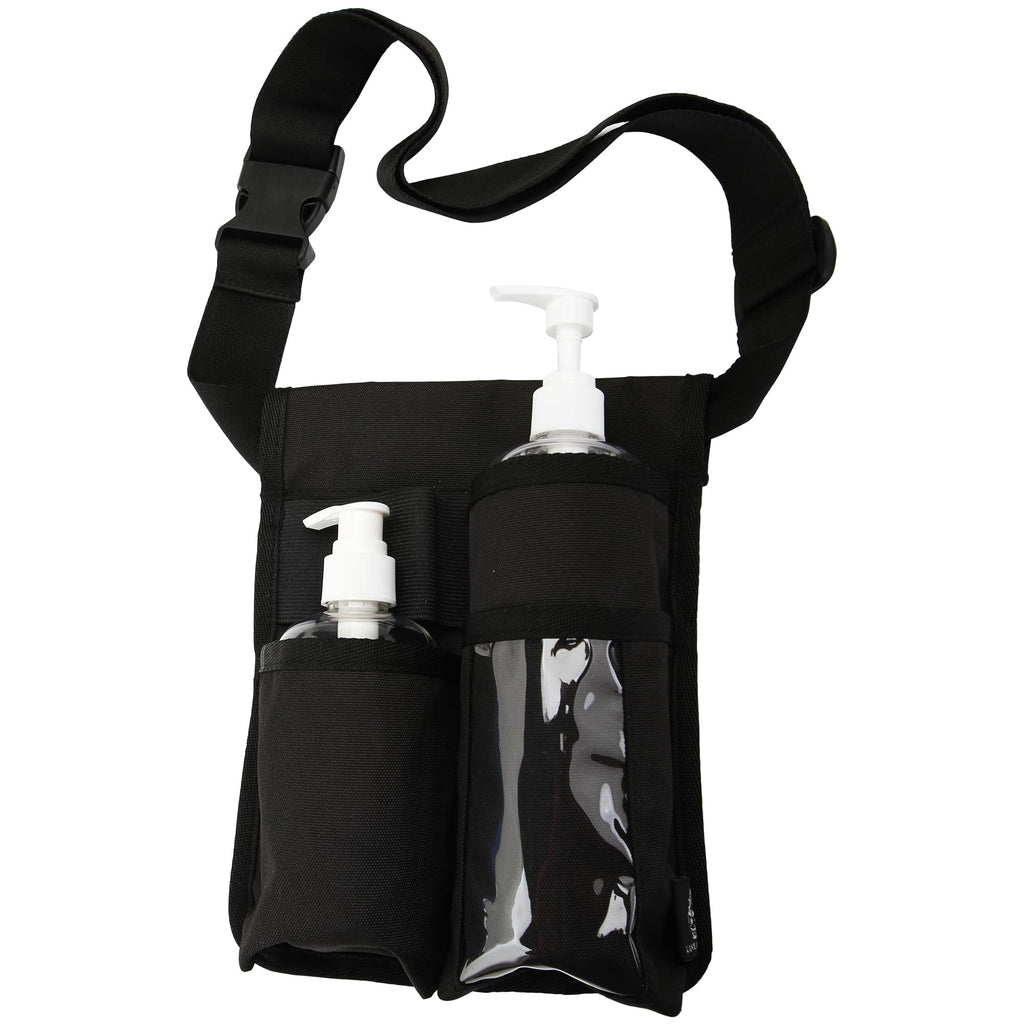 LANLAOER Massage Bottle Holster Profesional Storage Pouch Belt Comfortable Massage Oil Holster Belt Lotion Oil Waist Organizer(B