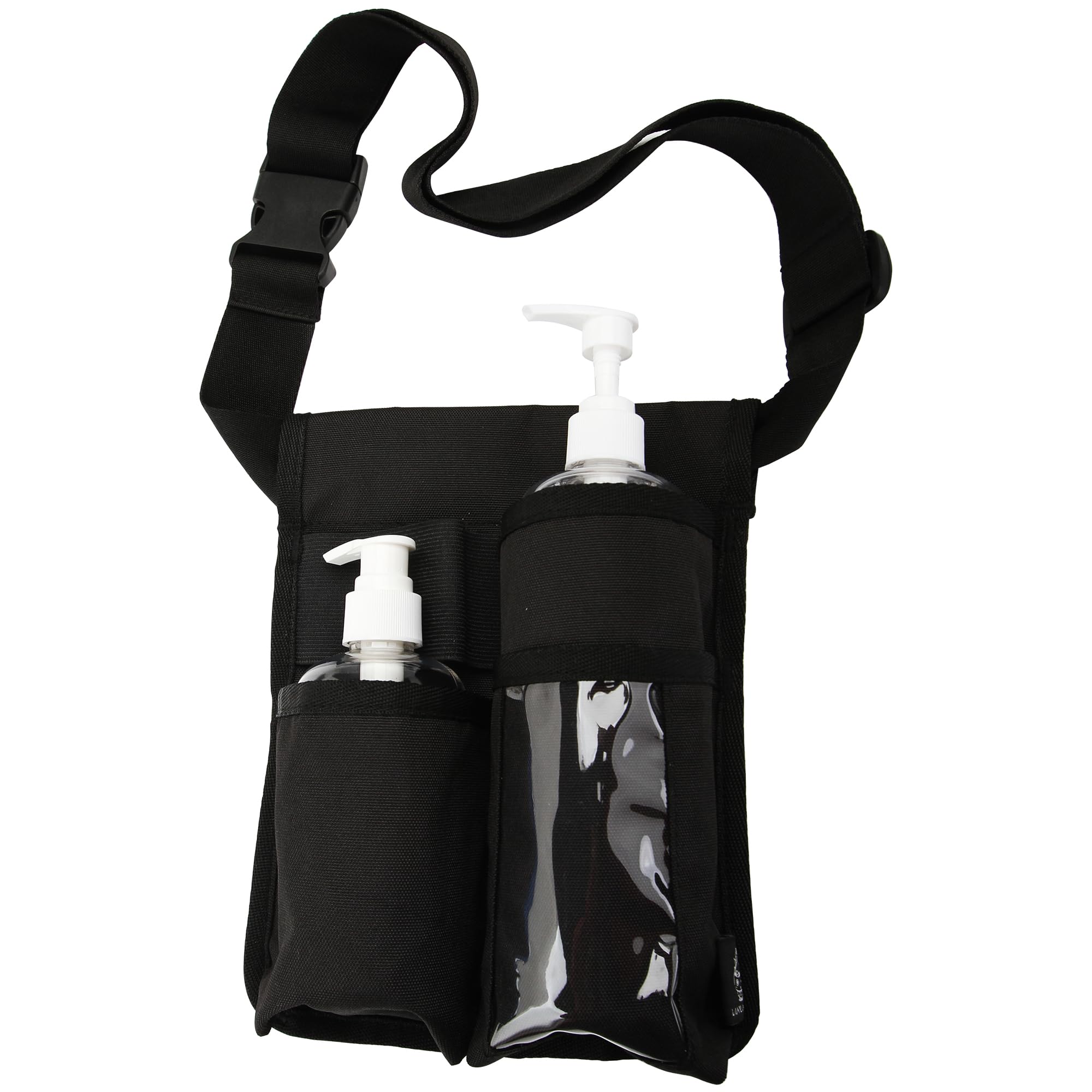 LANLAOER Massage Bottle Holster Profesional Storage Pouch Belt Comfortable Massage Oil Holster Belt Lotion Oil Waist Organizer(B