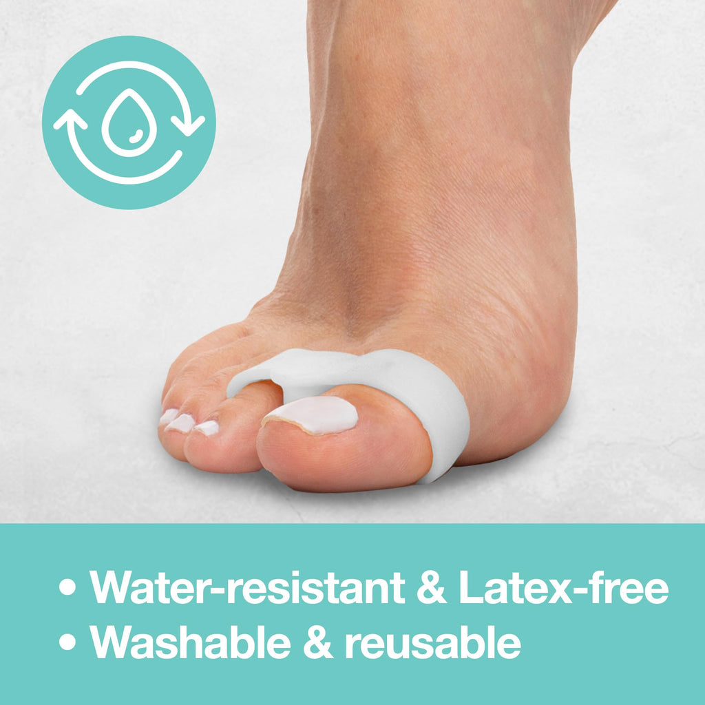 ZenToes Toe Spacers Bunion Corrector for Women and Men, Big Toe Straightener, Double Loop Gel Splint Separator for Correct Align