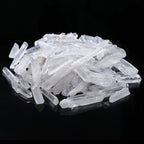 Top Plaza 0.44lb Bulk Irregular Shape Rough Clear Quartz Crystal Points 0.78-1.57'' Raw Natural Stones for Decor Reiki Crystal H