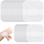 60 Pcs Bordered Gauze Adhesive Island Dressing Wound Dressing Waterproof Gauze with Pad Breathable Bandage Individually Packed P