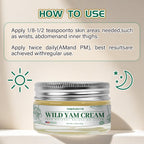 Organic Wild Yam Cream - Hormone Balance & Menopause Relief, Supports Hot Flashes & Night Sweats, 2.82 oz - Designed for the U.S