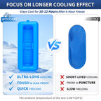 WOODAKE Insulin Cooler Travel Case for Vials & Pen - TSA Approved, Portable Medication Case with Reusable Ice Brick for Long-Las
