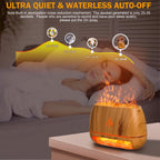 3-in-1 Ultrasonic Essential Oil Diffuser & Himalayan Salt Lamp Diffuser & 7 Colors Changing Oil Diffuser,100% Pure Himalayan Pin