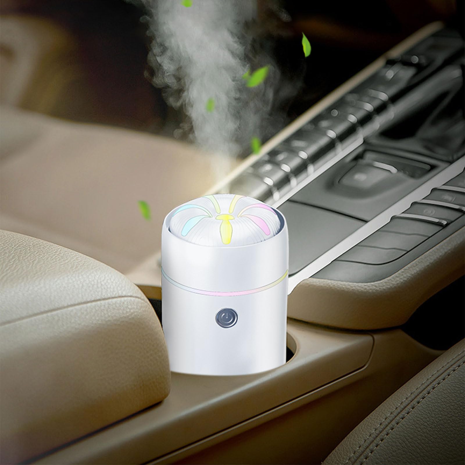 Gonlink Car Diffuser, Car Humidifier, Car Diffusers for Essential Oils, Smart Car Air Freshener Diffuser, USB Cool Mist Humidifi