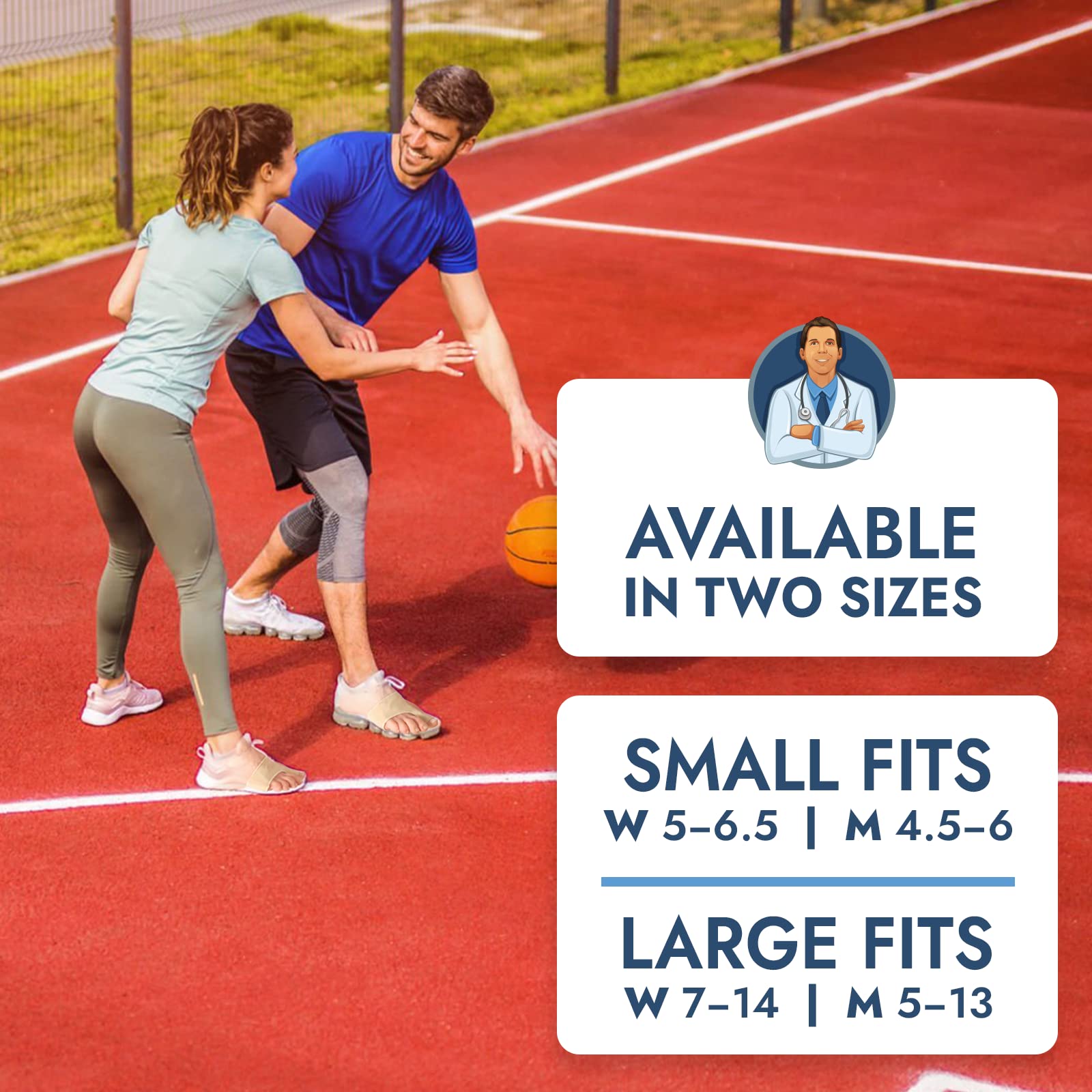 Dr. Frederick's Original Bunion Sleeves - 2ct. - Thin Bunion Relief Socks - Orthopedic Bunion Cushion for Women & Men - Gel Pad