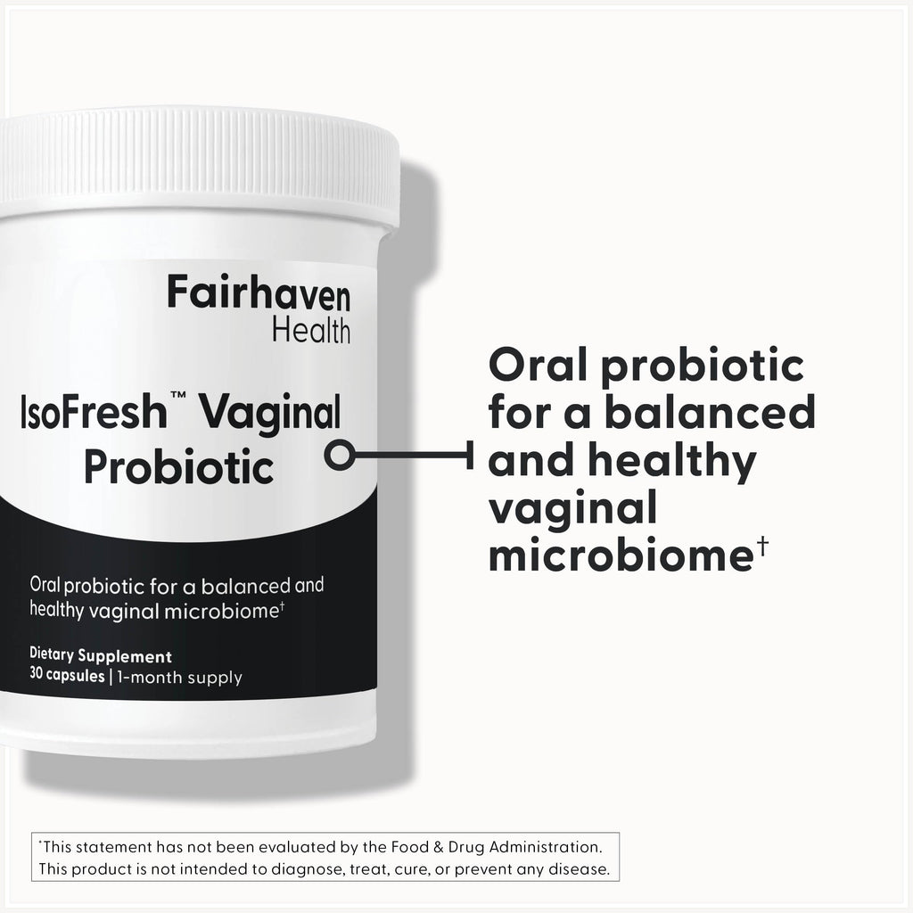 Fairhaven Health IsoFresh Vaginal Probiotics for Women | Supports Healthy pH Balance and Vaginal Odor* | One Per Day | Lactobaci