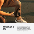 Hyperice Hypervolt 2 Pro and Heated Head - Featuring Quiet Glide Technology - Handheld Percussion Massage Gun | 5 Speeds, 5 Inte