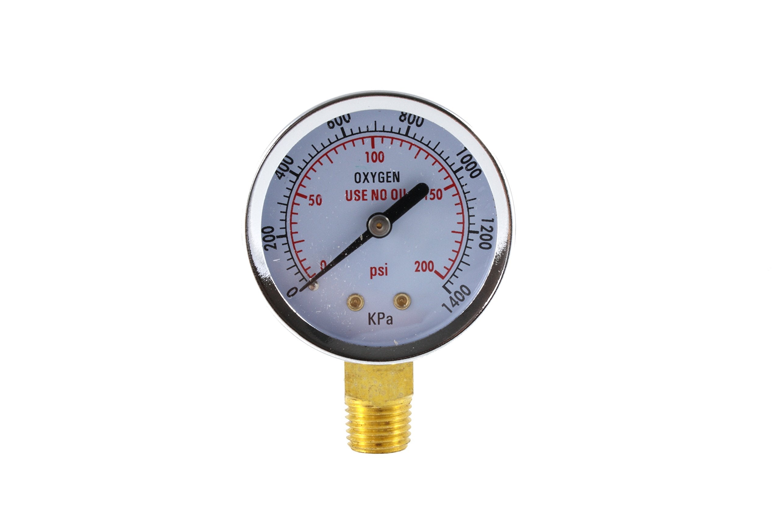 Low and High Pressure Gauges for Oxygen Regulator - 2.5 inches (PAIR)