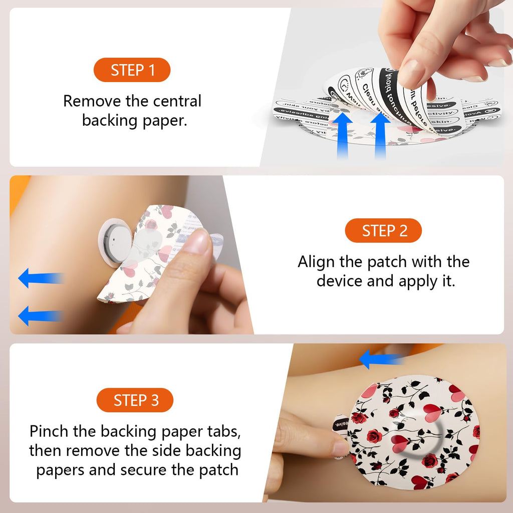 Jinyusega Adhesive Patches for Dexcom G7-20pcs Dexcom G7 Over Patches Waterproof, with Easy-Peel Tab Pre-Cut Backing,CGM Sensor
