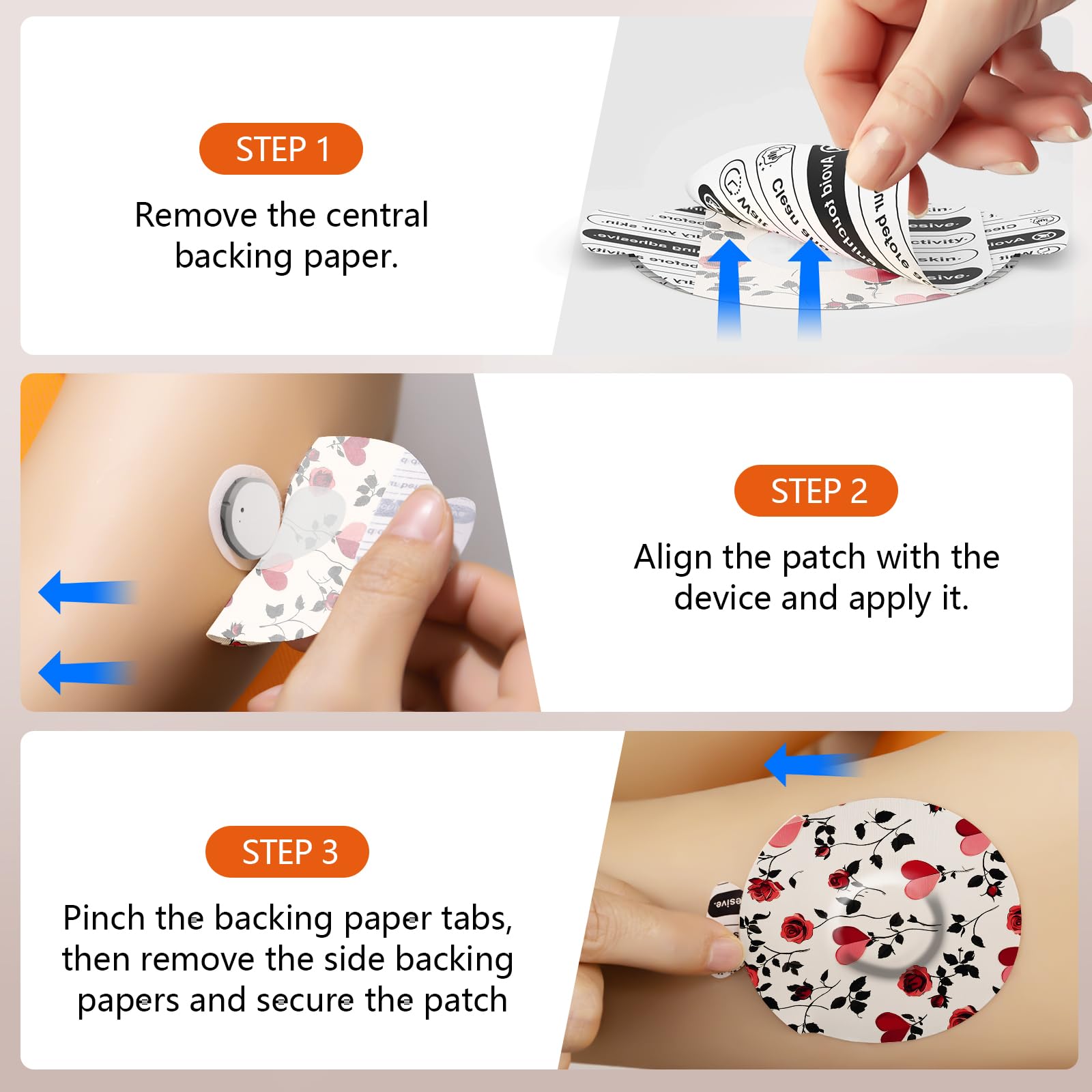 Jinyusega Adhesive Patches for Dexcom G7-20pcs Dexcom G7 Over Patches Waterproof, with Easy-Peel Tab Pre-Cut Backing,CGM Sensor