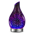 MAXWINER Essential Oil Diffusers Ultrasonic 3D Glass Aromatherapy Diffuser, Auto Shut-Off, Timer Setting, 7 Colors LED Lights Ch