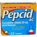 Pepcid AC Maximum Strength Acid Reducer Tablets, 25-Count Boxes (Pack of 2)