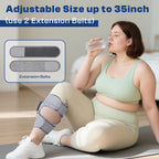 ZHOUMADE Cordless Leg Massager with Heat and Compression, Rechargeable Leg Compression Massager for Circulation, Muscle Relaxati