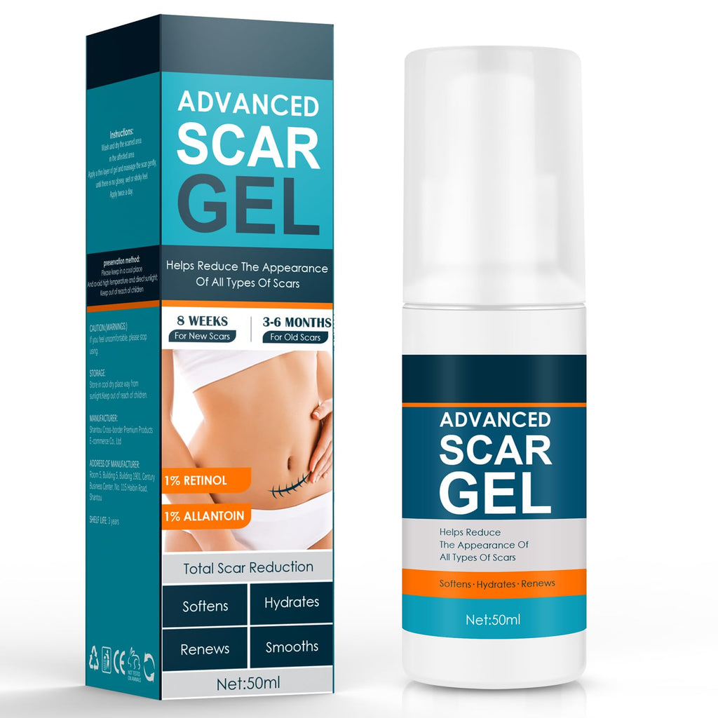 Gowgaw Scar Gel, Scar Cream, Advance Scar Gel for Surgical Scars,Face,Body,Leg, Burns, Acene,C-Section, Stretch Marks, Keloids,S