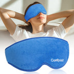 Comfpack Microwave Heated Eye Mask for Dry Eyes, Moist Eye Warm Compress for Dry Eye Therapy Mask with Washable Cover, Cordless 