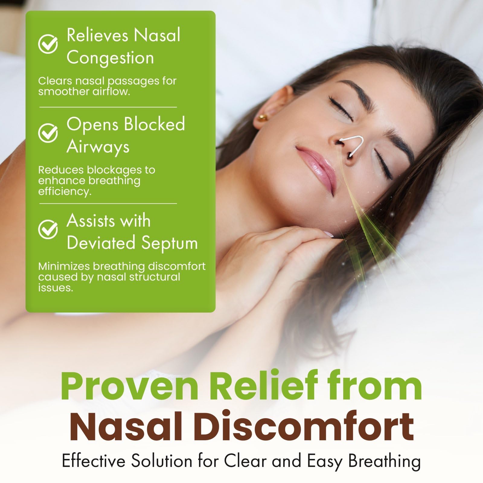 Natturecare Nasal Dilator for Snoring Anti-Snoring Sleep Solutions Anti Snoring Device Hale Breathing Aid Snoring Snore Stopper