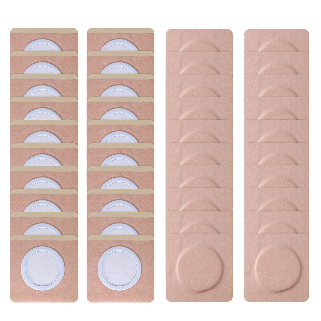 40Pcs Disposable Castor Oil Belly Button Patch | 3.15*3.15 Highly Absorbent | Self-Adhesive Castor Oil Pack Wrap for Neck/Should