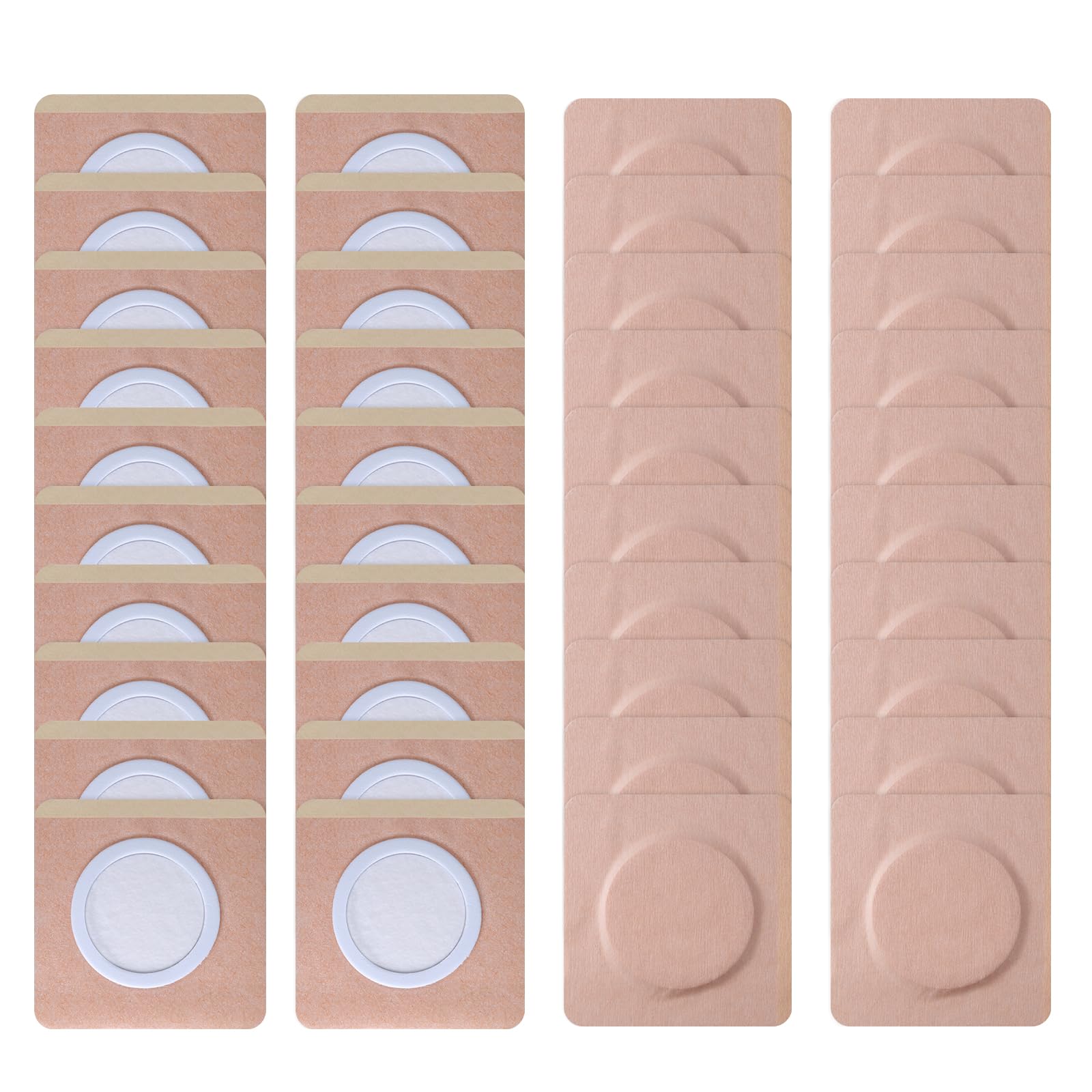 40Pcs Disposable Castor Oil Belly Button Patch | 3.15*3.15 Highly Absorbent | Self-Adhesive Castor Oil Pack Wrap for Neck/Should