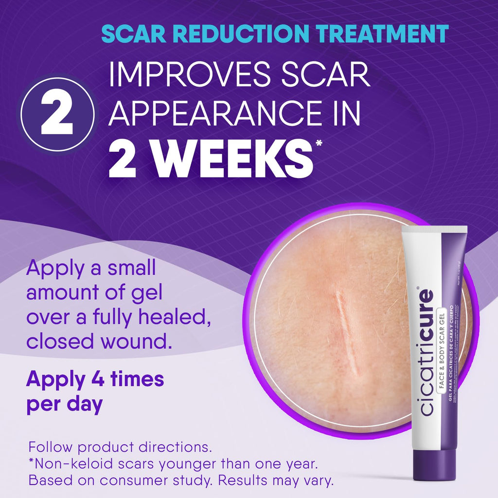 Cicatricure Skin Recovery Kit: Advanced Scar Gel & Open Wound Care Antibiotic Ointment, Reduces Stretch Marks, Surgical & Acne S