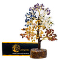 Seven Chakra Tree of Life, Crystal Tree for Positive Energy, Artificial Tree, Crystal Decoration, Money Tree, Handmade 7 Chakra 