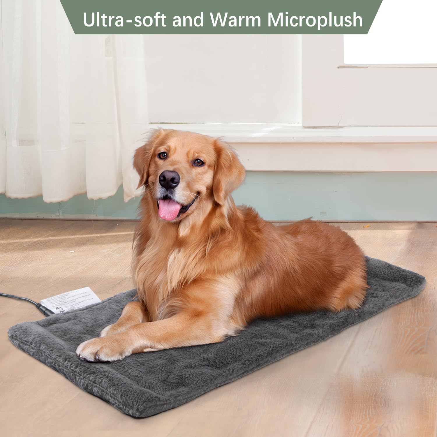 Melissa Electric Weighted Heating Pad for Back,Neck,Abdomen, 12V Low Voltage, 3 Timer Settings with Auto Shut-Off, Machine Washa