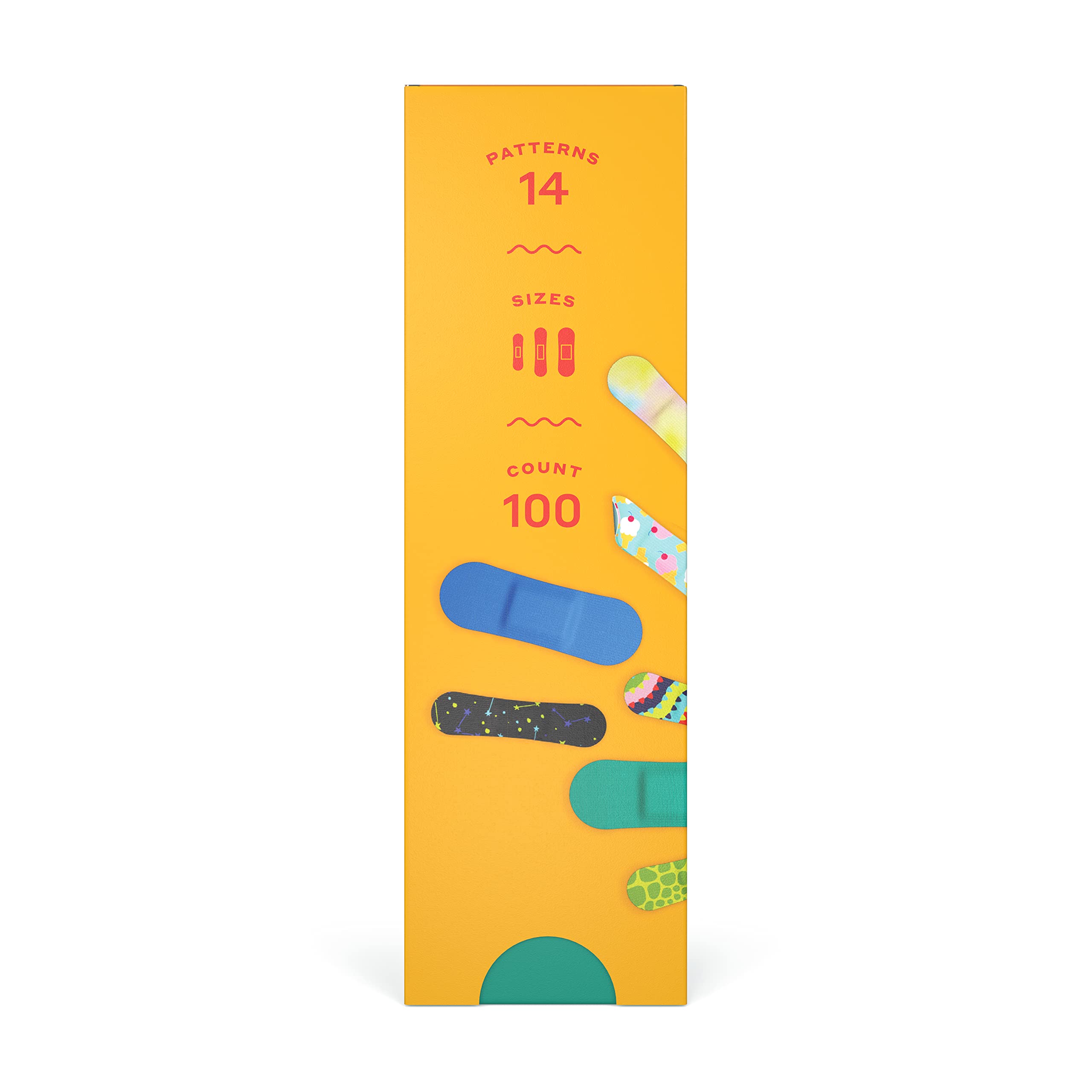 Welly Bravery Badge Value Pack | Adhesive Flexible Fabric Bandages | Assorted Shapes and Patterns for Minor Cuts, Scrapes, and W