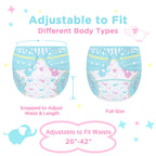 Littleforbig Washable Adjustable Reusable Waterproof Cloth Adult Diaper Wrap Cover One Size - Little Trunks