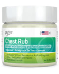 Puriya Chest Rub Cream Support for Congestion and Sinuses, Plant Rich Active Formula, Eucalyptus Oil, Lavender, Tea Tree, Suppor