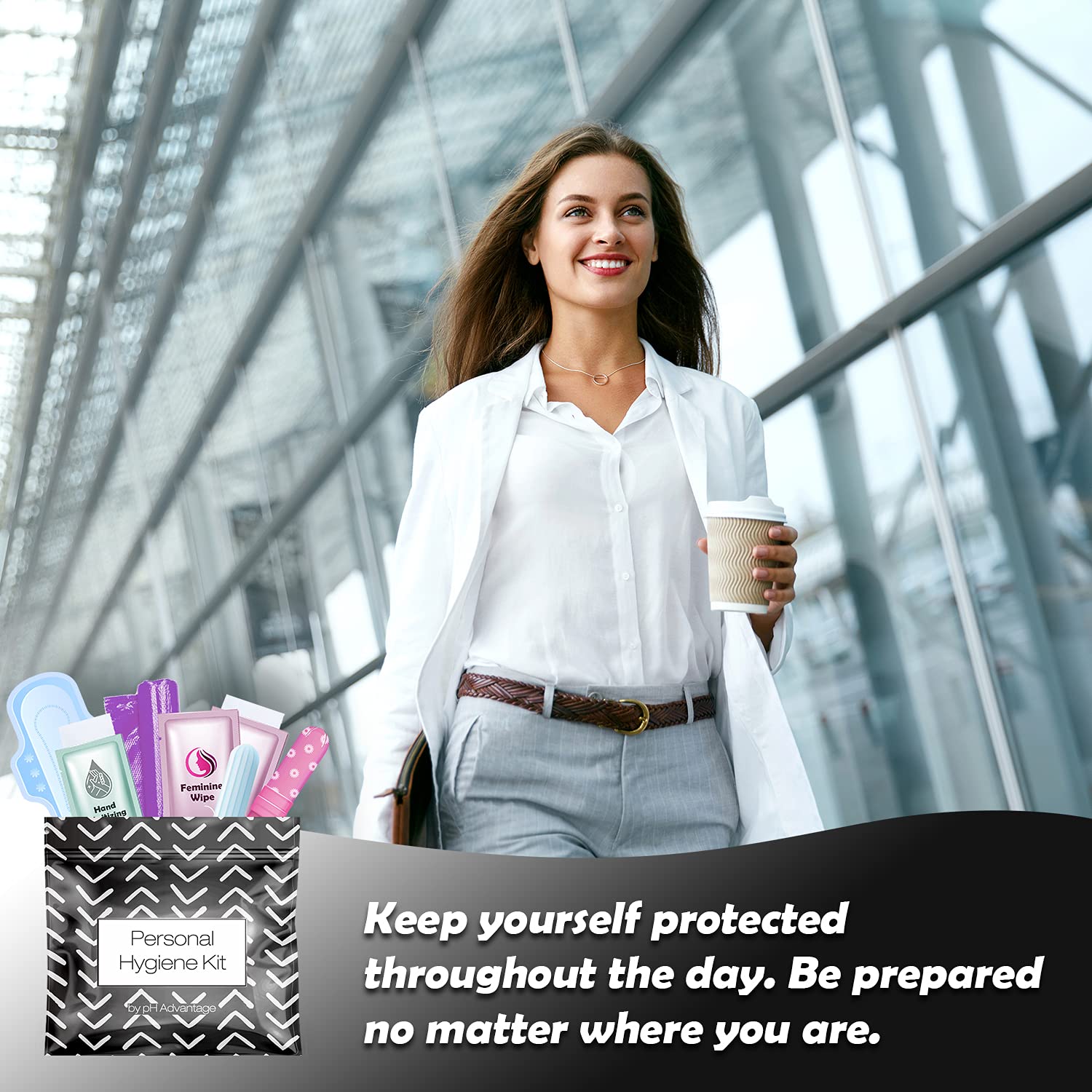 Menstrual Kit All-in-One | Convenience on The Go | Single Period Kit Pack for Travelling, Tweens & Teenagers | Individually Wrap