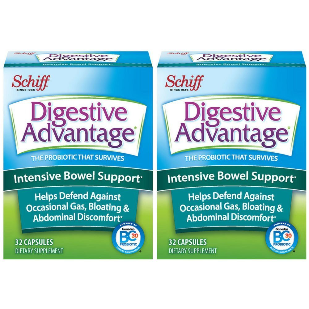 Digestive Advantage Intensive Bowel Support, 32 Capsules (Pack of 3)
