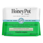 The Honey Pot Company - Herbal Panty Liners for Women - Heavy Flow w/Wings - Infused w/Essential Oils for Cooling Effect & Organ