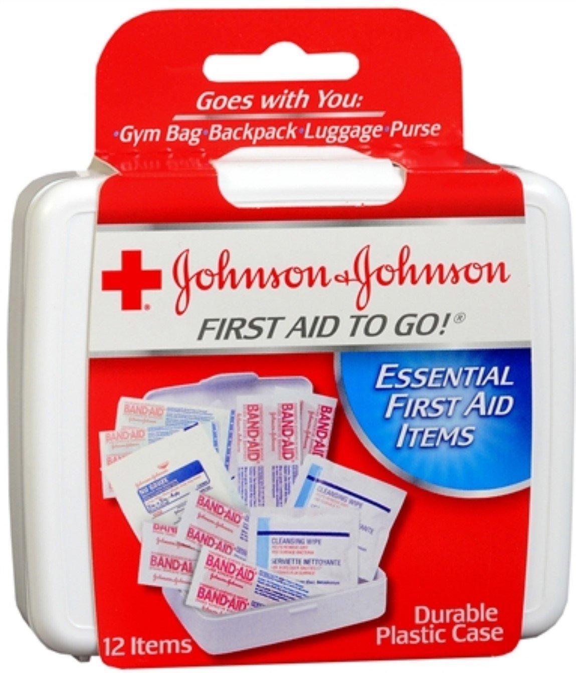 Johnson & Johnson First Aid To Go Kit 12 Items 1 Each (Pack Of 3)
