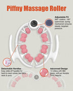 Cellulite Massage Roller - Anti-Cellulite Massager with Detachable Roller Handles for Thighs, Legs & Buttocks - Fascia Massage T