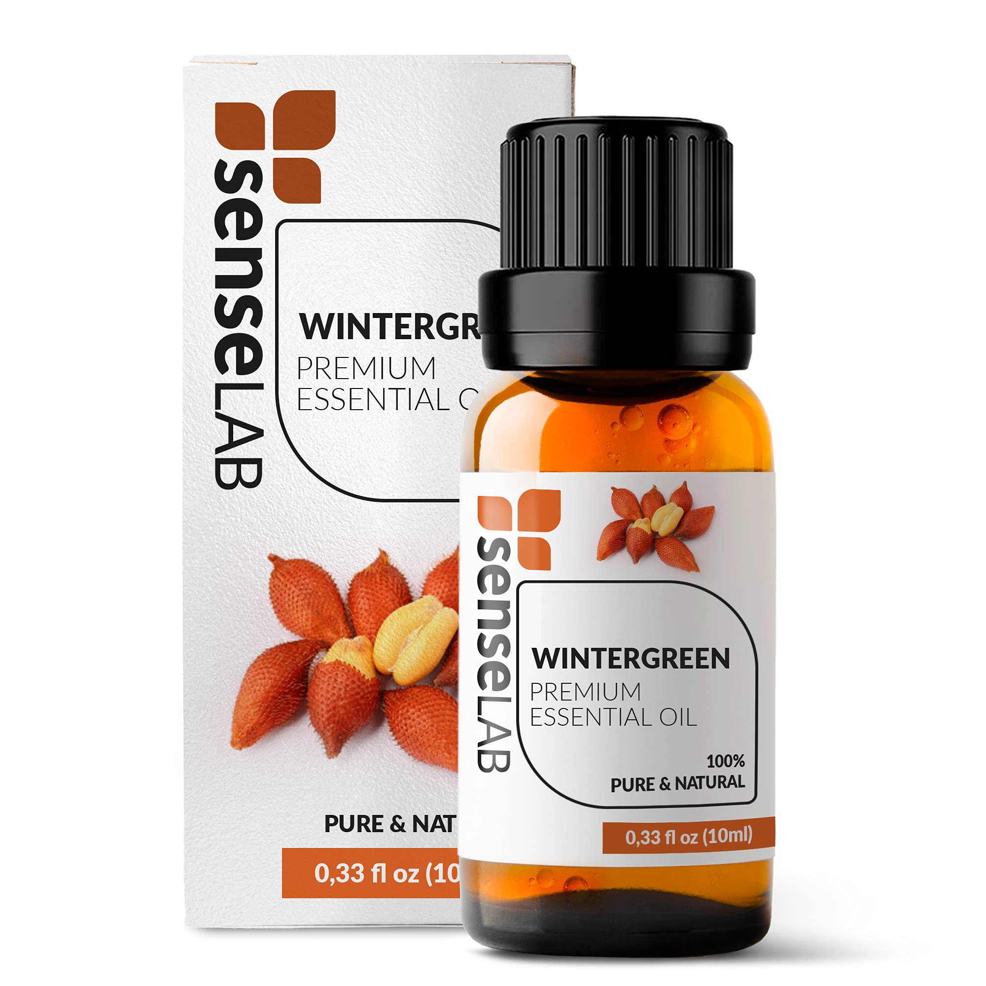 SenseLAB Wintergreen Essential Oil - Relaxation -100% Pure Extract Therapeutic Grade Wintergreen Oil for Aromatherapy Diffuser (