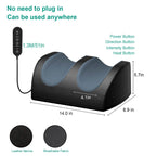 LINGTENG Rechargeable Foot Massager with Heat, Cordless Shiatsu Foot Massager for Cord Remote Control, Heated Massage with Rolle