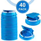 PHSZZ 40 Pack Vomit Bags Disposable, Leak Resistant Barf Bags, Portable Blue Vomit Bag, 1000 Ml Emesis Puke Throw Up Nausea Moti