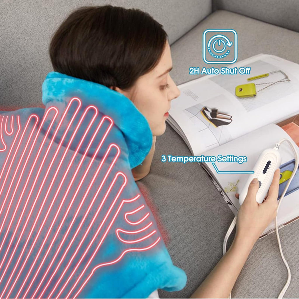 Tefici Heating Pad for Back,Birthday Gifts for Women Men Mom Dad Her Him,24 x33 Fast Heating, FSA HSA Eligible,Electric Heat