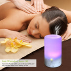 Ultrasonic Aromatherapy Essential Oil [Aroma Diffuser] 50ml Portable Cool Mist Aroma Humidifier W/ 7 Colorful LED Lights USB Pow