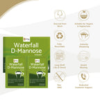 Sweet Cures Waterfall D-Mannose Powder Packets (30 x 3g Packets) XL Pack - D-Mannose sourced from Birch - Monthly Supply for Pre