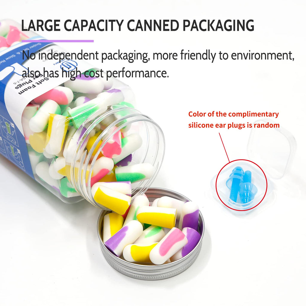 LYSIAN Ultra Soft Foam Earplugs for Sleep- Noise Cancelling Ear Plugs for Sleeping, Shooting,Snoring, Mowing Sound Reduction 38d