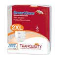 Tranquility SmartCore Adult Disposable Briefs, Incontinence Control with Breathable Kufguard Technology, Fastening Tabs& Wetness