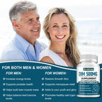 DIM 500MG Supplement Ultra Formula - Hormone Metabolism & Estrogen Balance Support for Women & Men - Diindolylmethane with Black