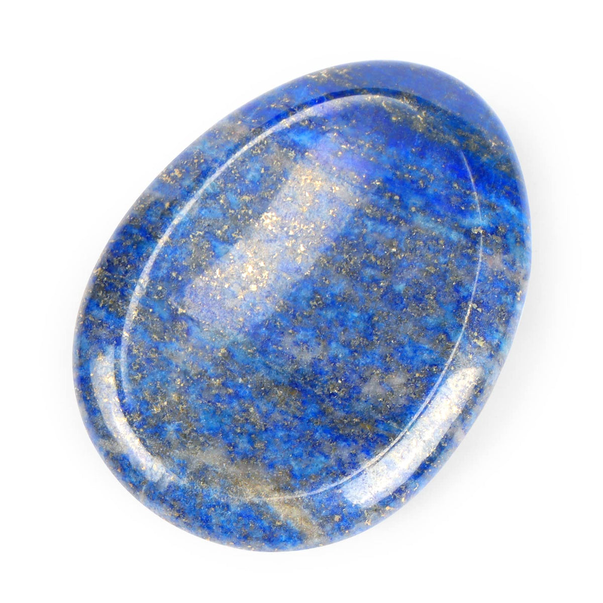 Artistone Lapis Lazuli Crystal Chakra Thumb Worry Stone Teardrop Reiki Healing Stone Pocket Palm Stones for Anxiety Stress Relie
