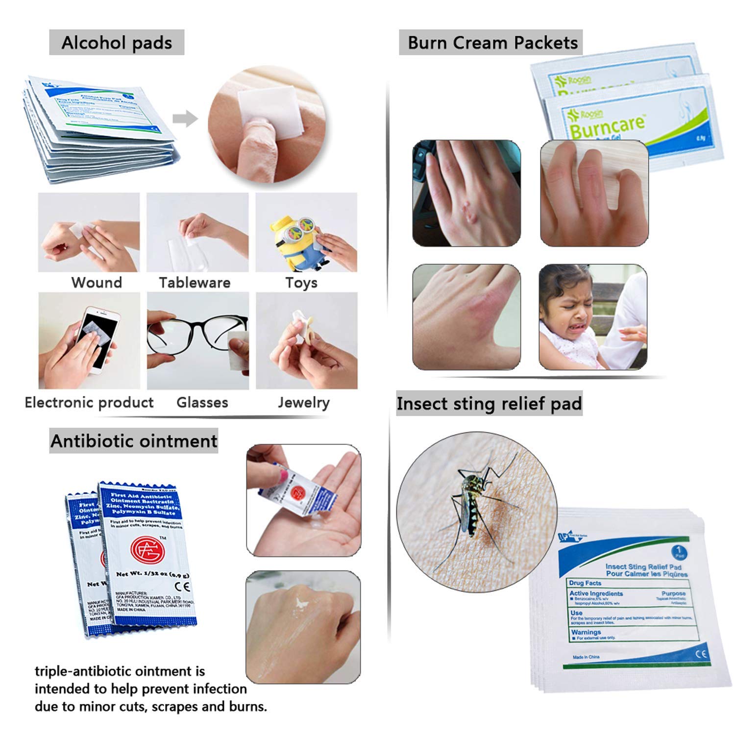 DEFTGET Waterproof First Aid Kit Travel essentials small Emergency Survival Kits mini Durable Lightweight for Minor Injuries Cam