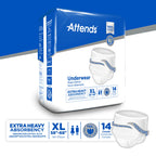 Attends Disposable Underwear Pull On with Tear Away Seams X-Large, APV40, Moderate, 14 Ct
