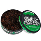 Smokey Mountain Herbal Long Cut - Wintergreen - 1 Can - Tobacco Free and Nicotine Free Snuff