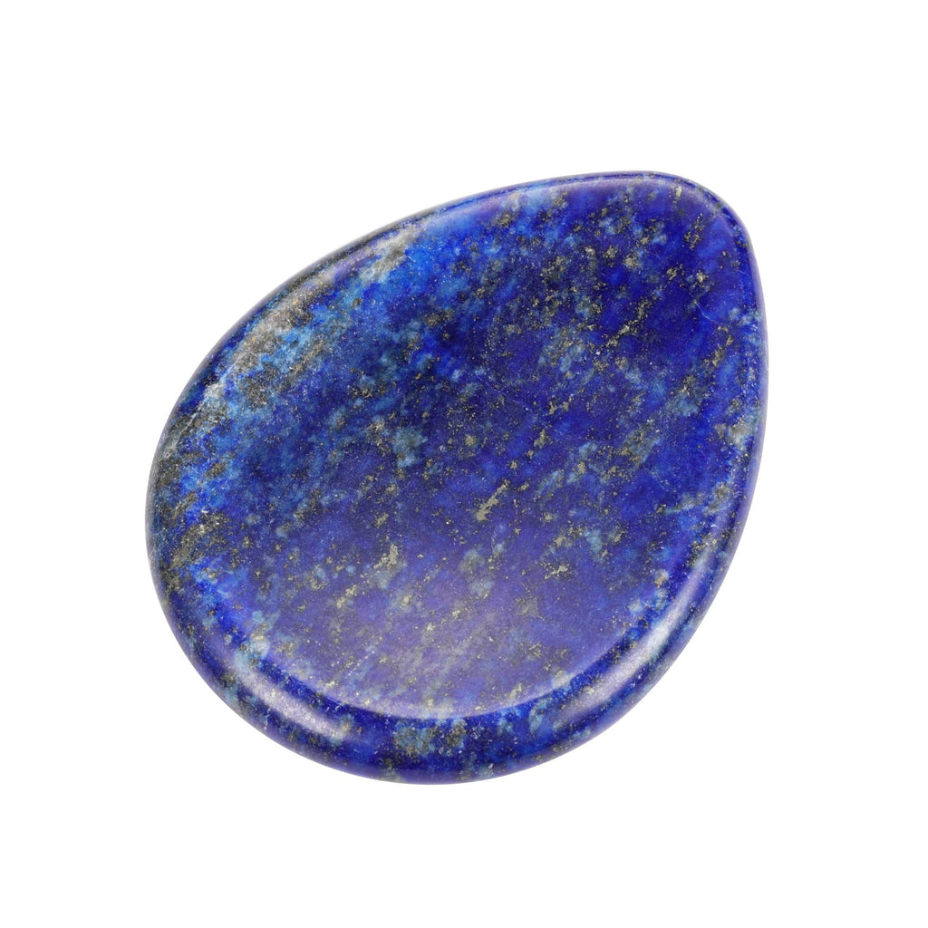 CrystalTears Lapis Lazuli Crystal Worry Stone Thumble Polished Healing Crystals Pocket Palm Stone Thumb Worry Stones for Anxiety