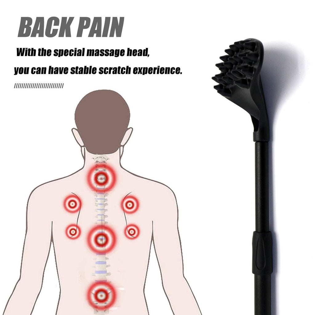 EASACE Back Scratcher for Women Men Extendable with Strong ABS Massage Head, 21inch Body Scratcher for Adults - Pets Compact - R